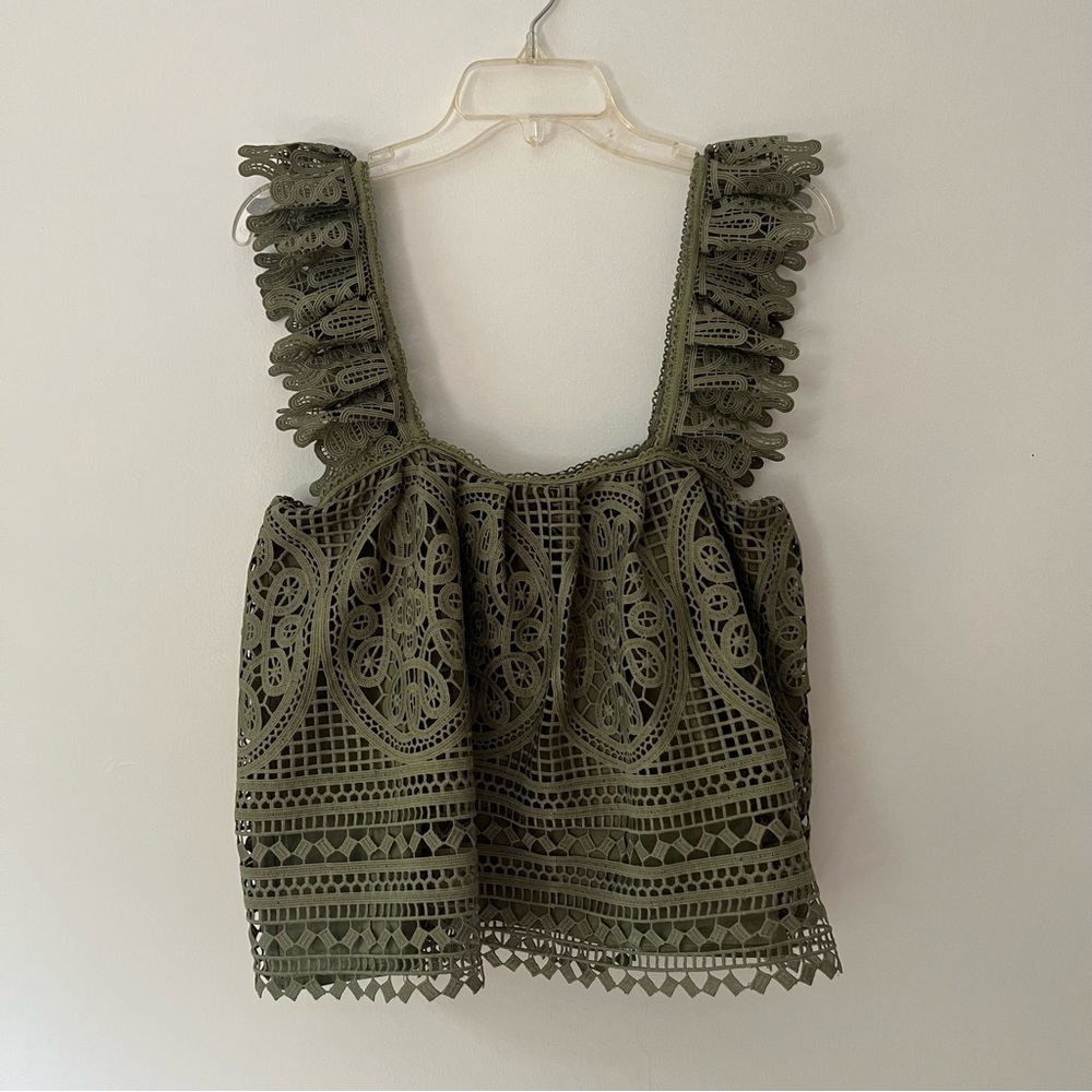 Eri + Ali Crochet Lace Tank Top M